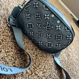 Denim blue crossbody bag